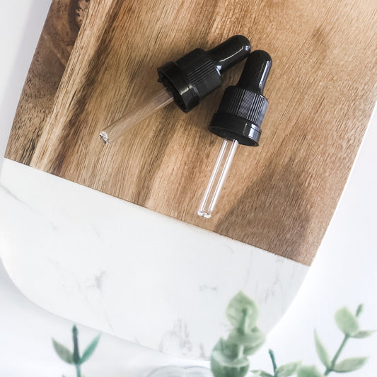 tampa CONTA-GOTAS | BULBO PRETO (KIT com 2)