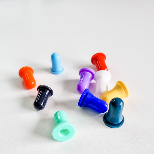 bulbos CONTA-GOTAS | silicone colorido (KIT com 5)