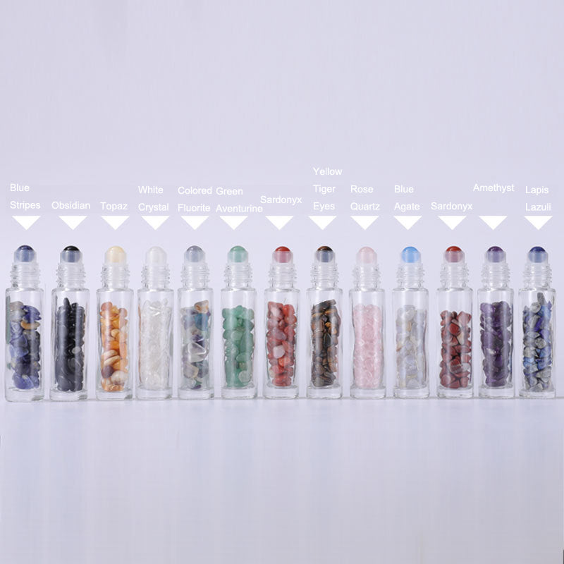 frasco ROLL-ON | tampa bambu + pedra natural