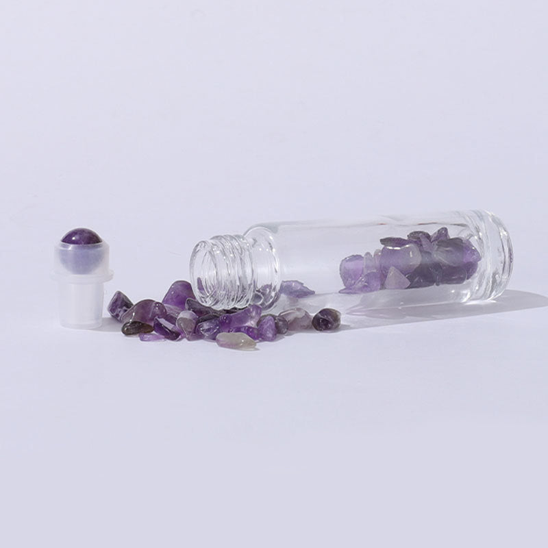 frasco ROLL-ON | tampa bambu + pedra natural