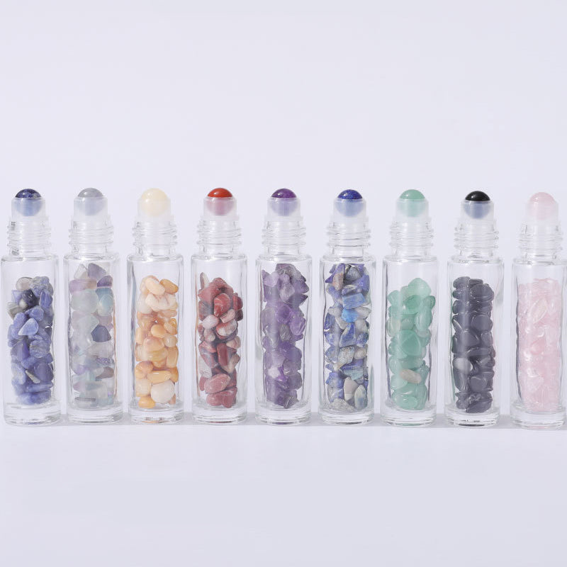 frasco ROLL-ON | tampa bambu + pedra natural