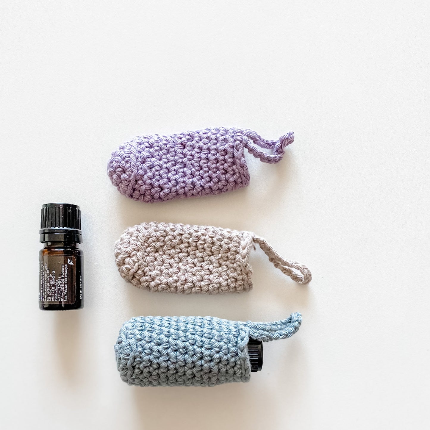 capa protetora CROCHÊ | porta frascos