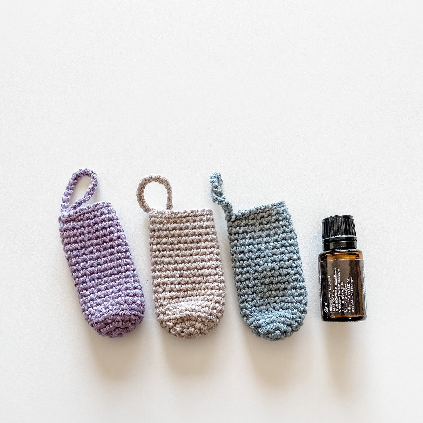 capa protetora CROCHÊ | porta frascos